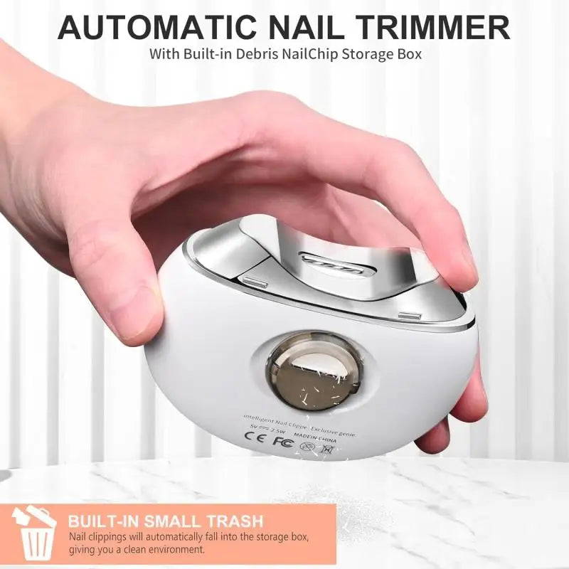 2 in 1 Electric Nail Clipper Cutter 3 Speed Low Noice
