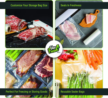 Vac Fresh Food Vacuum Sealer Rolls (8" X 50&