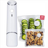 Compact Vacuum Sealer for Food (Vacuum Sealer Machine + 30 Reusable Vacuum Bags) Powerful Handheld Vacuum Sealer Machine, Seal Meal Saver, Portable Food Sealer